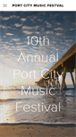 Mobile Screenshot of portcitymusicfestival.org