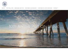 Tablet Screenshot of portcitymusicfestival.org